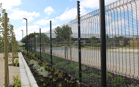 Project fence close-up