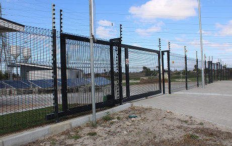 Project fence close-up