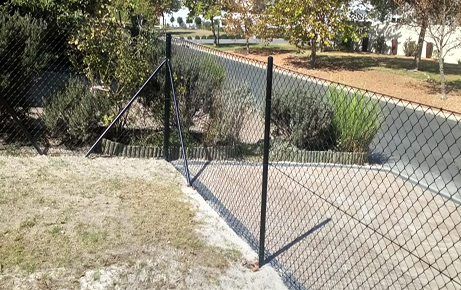 Project fence close-up