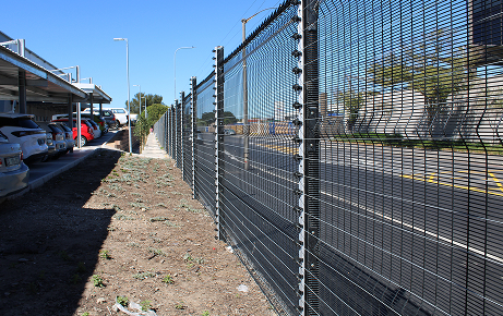Project fence close-up