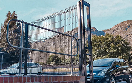 Project fence close-up