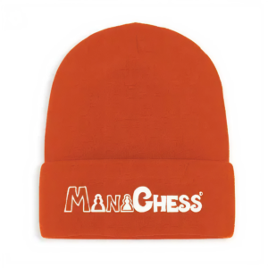 Beanie – Child (MiniChess branded – Orange)