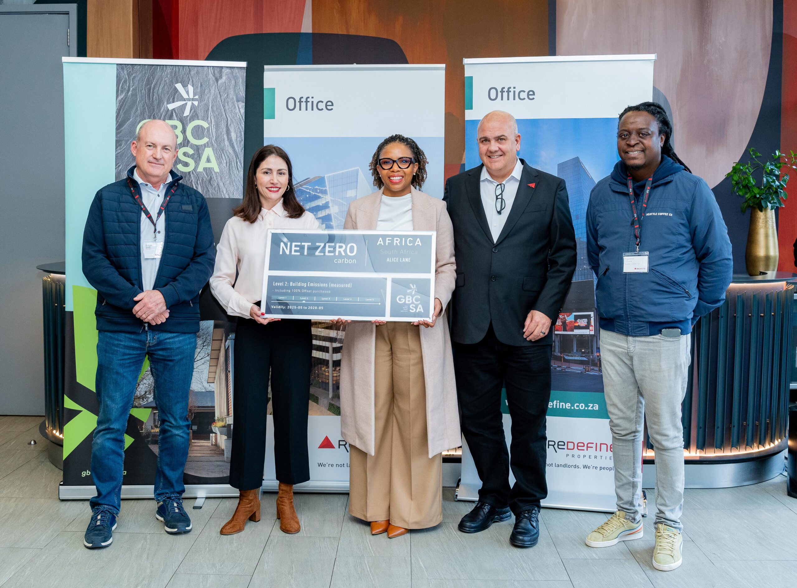Redefine Gbcsa Net Zero Plaque Handover 1