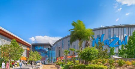 Exterior Of Islazul Shopping Centre Situtated In Madrid, Spain