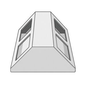 FD6 Double Pedestal Body (4 Way)